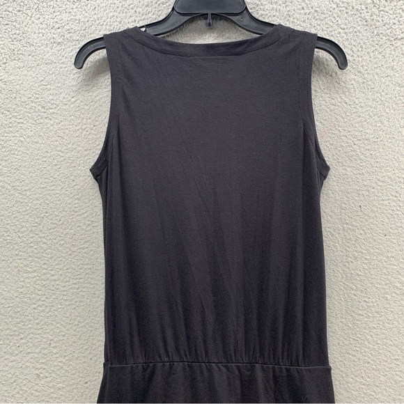 Athleta Westwood Bodycon Dress Black Tiered Waist Ruched Soft Stretch Size XS - Picture 15 of 16